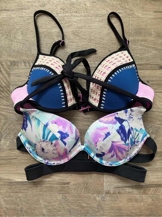 Victoria's Secret Other - Victoria Secret 2 Push Up Bikini Swim Tops The Flirt Hottie Halter